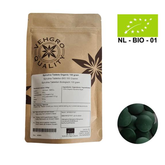 Spirulina BIO Algen 100g ca. 200 Tabletten