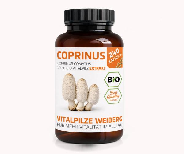 Coprinus Extrakt, 240 Kapseln
