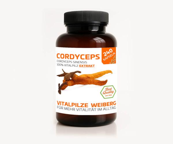Cordyceps Extrakt 240 Kapseln | Original Weiberg