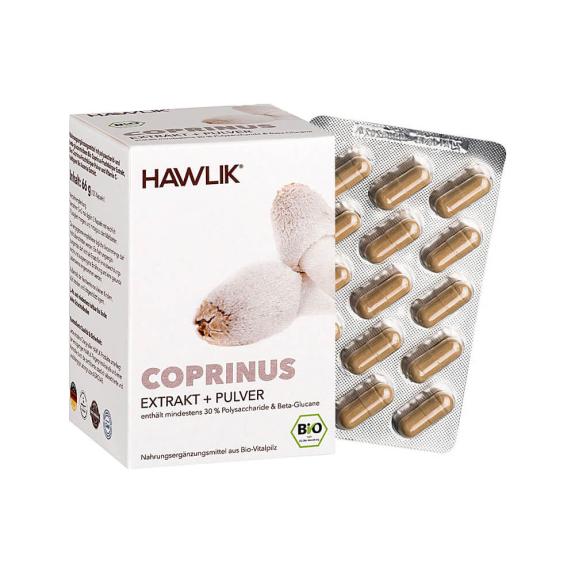 Coprinus Extrakt + Pulver, 120 Kapseln