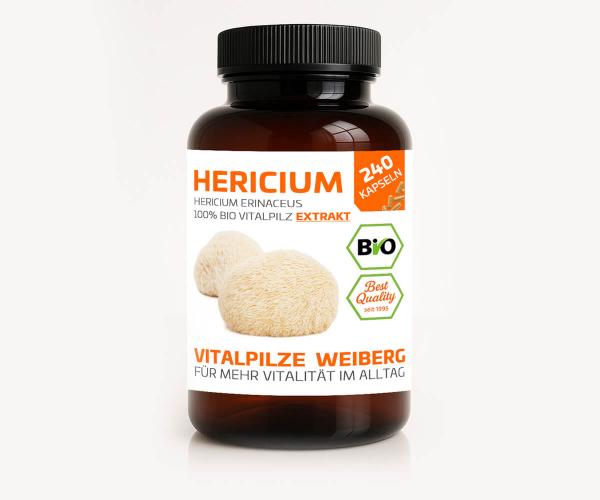 Hericium Bio Extrakt 240 Kapseln | Original Weiberg