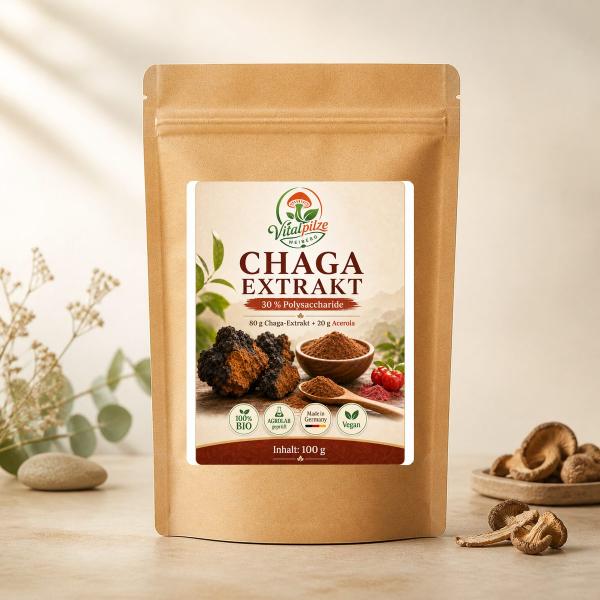 Original Weiberg Chaga Extrakt-Bio-Pulver 100g