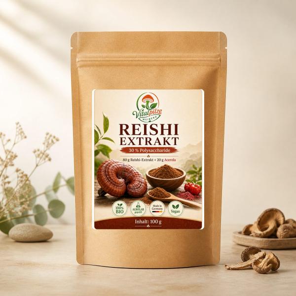Original Weiberg Reishi Extrakt-Bio-Pulver 100g