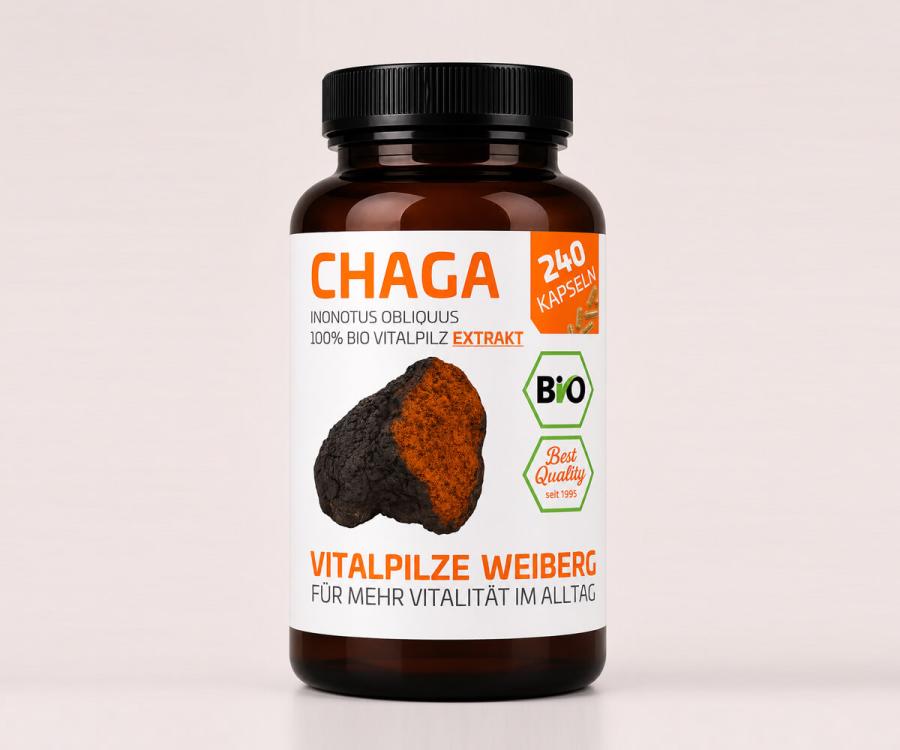 Chaga Bio Extrakt 240 Kapseln | Original Weiberg