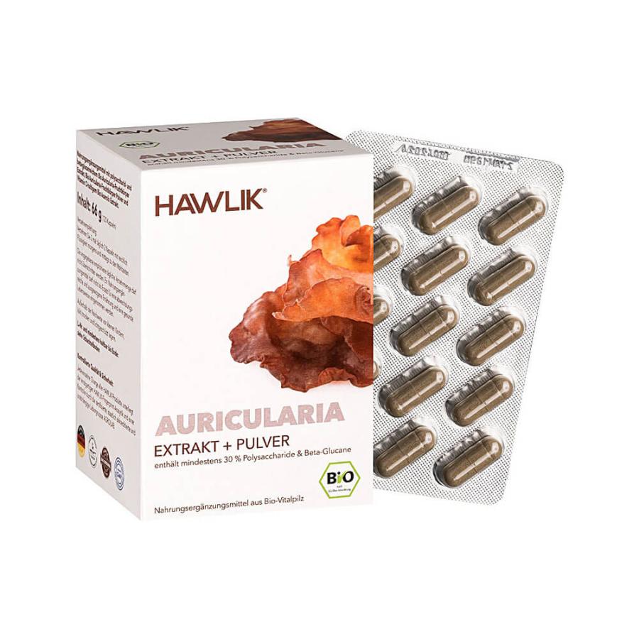 Auricularia Extrakt + Pulver, 120 Kapseln