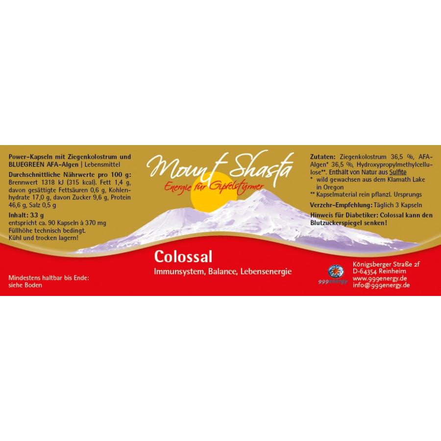 MOUNT SHASTA COLOSSAL 33g, ca. 90 Kapseln