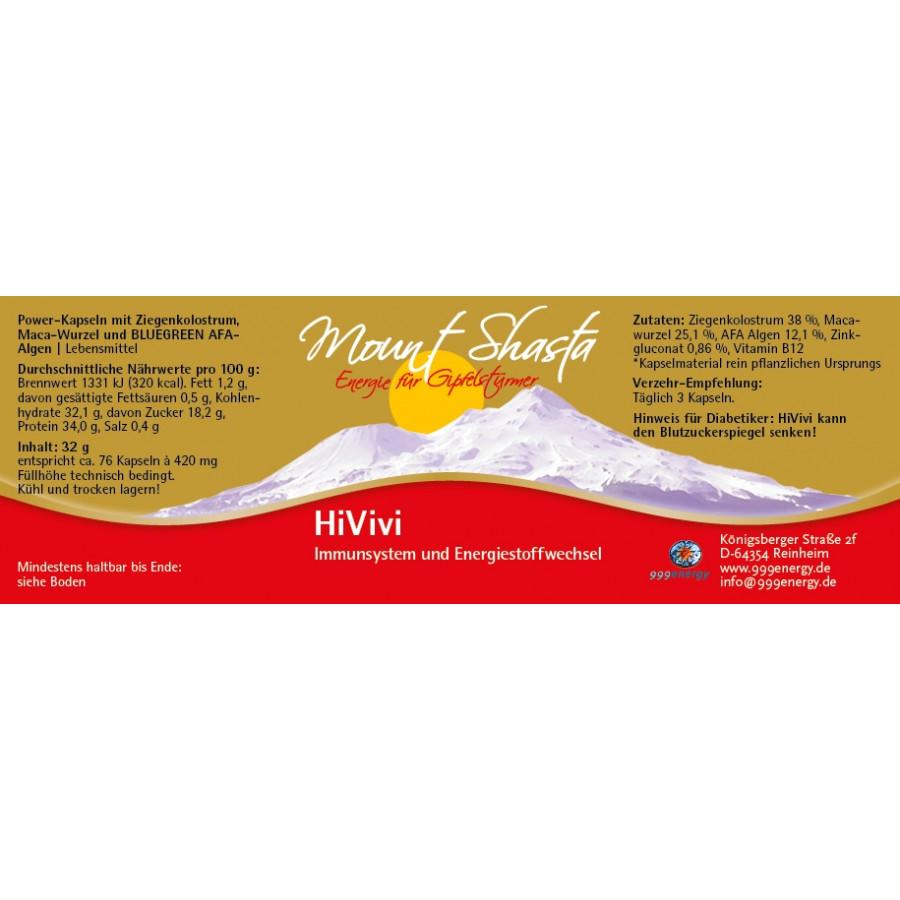 MOUNT SHASTA HIVIVI 32g, ca. 76 Kapseln
